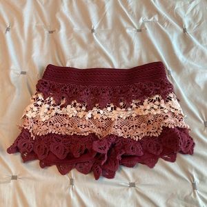 laced shorts!